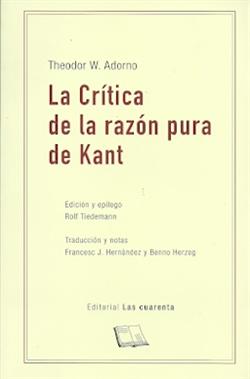 La critica de la razon pura de Kant